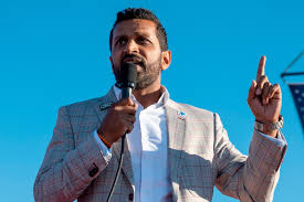 Kash Patel addressing MAGA rally.